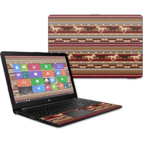 MightySkins Skin Compatible with HP 15t Laptop 15.6" (2017) - Western Horses | Protective, Durable, and Unique Vinyl Decal wrap Cover | Easy to Apply, Remove, and Change Styles | Made in The USA