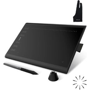 HUION Inspiroy H1060P Graphics Drawing Tablet and Palm Rejection Artist Glove