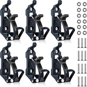6 Pcs Shovel Mount for Roof Rack, Metal Rubber Clamp Wall Mounting Kit, Shovel Holder Clamp Wall Mount Kit Car Accessories for Roof Rack, Boats, Military Equipment, Axe, Patent Protection