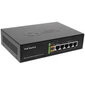4 PoE+ Ports Switch with 2 Uplinks - Megabit | POE-SW502
