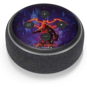 Skinit Decal Audio Skin Compatible with Amazon Echo Dot 3 - Officially Licensed DC Comics Gotham Knights Red Hood Design
