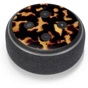 Skinit Skinit Audio Audio Skin متوافق مع Amazon Echo Dot 3 - تصميم شل السلحفاة المرخص رسميًا