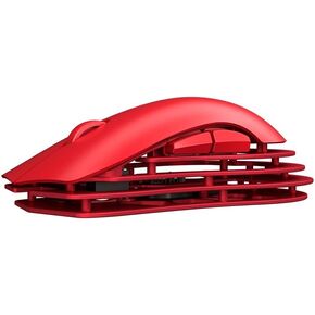 M259 Magnesium Aluminum Alloy Mouse, BT/2.4G/USB-C Lightweight Mice (Red)