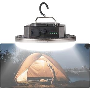 12000mAh 4000LM Camping Lights 3 Lighting Modes Bright Rechargeable LED Lamp 40W Hanging Tent Lights IPX5 Waterproof,Magnet,Power Failure Emergency Survival Kits & Christmas Day Gift