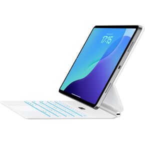 حالة لوحة المفاتيح لـ iPad 11th (A16 ، 2025) و iPad 10th Generation ، لوحة المفاتيح السحرية الفائقة مع لوحة تتبع متعددة اللمس ، 7 ألوان الإضاءة الخلفية ، حامل ناتئ عائم ، أسود