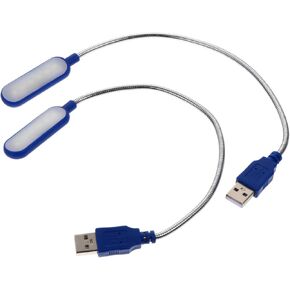 2Pcs Portable USB Laptop Reading for Comfortable Reading Flexible Gooseneck Design for Home Office Study and Travel and Use
