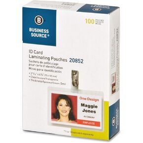 Government-Size Card Laminating Pouches - Box of 100, 4 Pack_AB