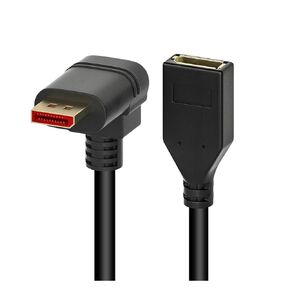 DP Extension Cable 90-Degree Angled 8K@60Hz 4K@144Hz Displayport 1.4 Male to Female Adapter Cable Compatible with The Monitors DP Cables(Model A)
