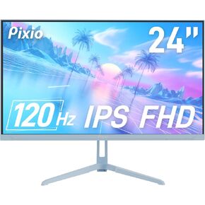 Pixio PX248 Wave White 24 inch 200Hz Refresh Rate FHD 1080p Resolution Fast IPS Panel 1ms GTG Response Time White Gaming Monitor with Adaptive Sync