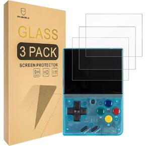 Mr.Shield Screen Protector متوافق مع Miyoo Mini V4 [الزجاج المقسّر] [3 حزم] [زجاج اليابان مع صلابة 9 ساعات]