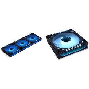 Lian Li UNI Fan SL-Infinity 120 Triple & Single Pack ARGB Fans with Infinity Mirror, Daisy-Chain Design, Custom Lighting Effects
