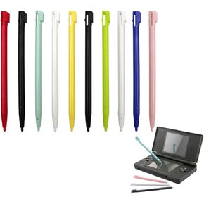 حزمة من 10 أقلام لـ 3DS XL - 3DS PEN - قلم القلم لـ NDS DS Lite DSL NDSL PEN TIP Game Console Contlus Commities Accessories (10 Colors)
