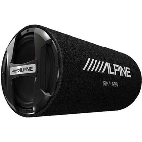 Alpine SWT-12S4 1500W Max (300W RMS) Single 12" Sealed Subwoofer Tube Enclosure