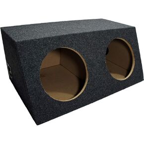 American Sound Connection ASC 210H Dual 10" Sealed Subwoofer Slanted Hatchback Stereo Sub Box Enclosure