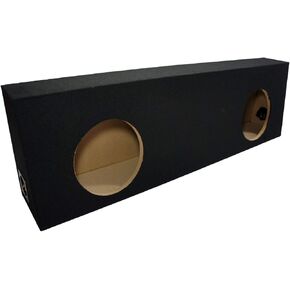 American Sound Connection Dual 10" Subwoofer Regular Standard Cab Truck Sub Box Enclosure 5/8" MDF - Black