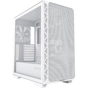 قاعدة Montech Air 903 ، علبة E-ATX Mid Tower ، تدفق هواء مرتفع بسعة الحد الأقصى ، 3x 140mm PWM Fans مثبتة مسبقًا ، لوحة جانبية زجاجية مقسمة ، واجهة شبكية ، Type-C ، دعم 4090 GPU ، أبيض ، أبيض