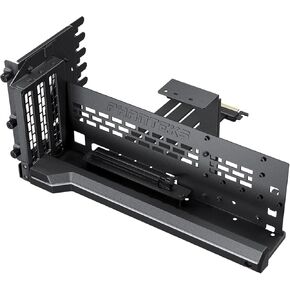 Phanteks Premium Vertical GPU Bracket + PCIe 4.0 x16 Riser Cable, DRGB - Black