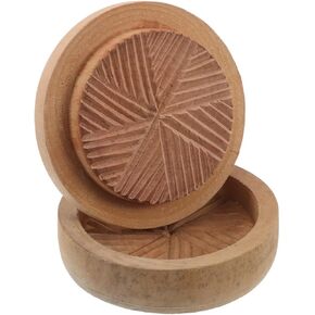 STOBAZA Wooden Grinder Manual Grinder Wheat Mill Grinder Handheld Wheat Grinder Kitchen Multifunctional Grain Grinder Peeling Tray for Rice and Wheat