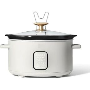 6 Quart Programmable Slow Cooker, White Icing by Drew Barrymore