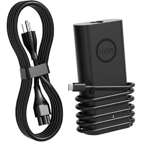 New 100W USB C AC Adapter Charger for Dell Precision 5770 5760 5680 3580 3581 Latitude 9440 9510 9520 2-in-1 7640 7340 5340 5440 5540 XPS 9440 9720 Inspiron-14 16 7430 7640, Pro Rugged 13 14 16 Laptop