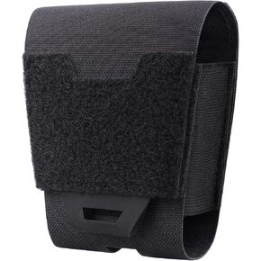 Molle Handcuff Pouch, Handcuff Holder for Duty Belt/Police Vest, Molle Hand Cuff Holster with USA Patch, Handcuffs Holster Fit ASP/Hinged/Chain/Folding Rigid Handcuffs, Hand Cuff Law Enforcement