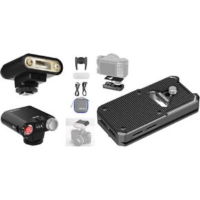 NEEWER Z160 Single Contact Camera Flash with Quick Release Plate, Compatible with Canon Nikon Sony Fuji Olympus Cameras, 22Ws GN14 6000K Speedlite, A/M Mode 1/1-1/128 Power, 1100mAh Battery