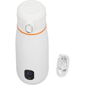 Smart Temperature Control, Cordless Heating, USB Charging 350ml Cup, Portable with Milk Mixing Function for Travel, Office, Home