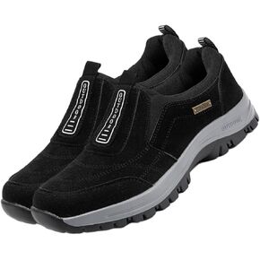 Orthopedic Walking Shoes Hiking Shoes Mens, Men's Comfortable Waterproof Orthopedic Walking Shoe, Slip-On Outdoor Sneakers
