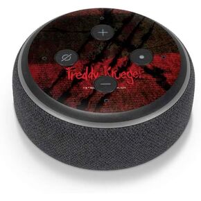 Skinit Decal Audio Skin Compatible with Amazon Echo Dot 3 - Officially Licensed Nightmare on Elm Street Freddy Krueger Scratch Design