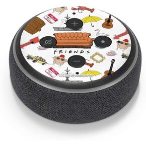 Skinit Decal Audio Skin Compatible with Amazon Echo Dot 3 - Officially Licensed Warner Bros Classic Friends Icons Design