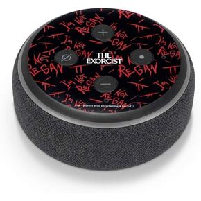 Skinit Decal Audio Skin Compatible with Amazon Echo Dot 3 - Officially Licensed Warner Bros The Exorcist Im Not Regan Design