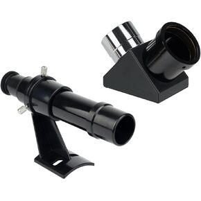 SVBONY Finder Scope 5x24 with Bracket Bundle with SV221 90 Degree Diagonal Mirror(2 Items)