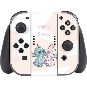 ألعاب Skinit Scenit Gaming Skin متوافقة مع Nintendo Switch (2017-2021) وحدة تحكم Joy-Con-Disney Lilo مرخص رسميًا وتصميم نمط تعبير الوجه غرزة