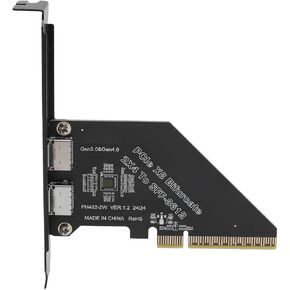 PCIe X8 to Oculink Extension Card, High Speed Data Transfer for NVMe SSD GPU EGPU, Plug and Play, Bootable, Secure Connection