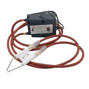 High Voltage Pulse Igniter 2pcs High-Tension Cable Dia 6.5mm High Pressure Wire Line with Joint Waste Oil Burner Accessories(High Voltage Wire)