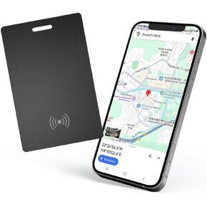 Wallet Finder for Android,Bluetooth Tracker Item Works with Google Find My Device(Find Hub)App,IP68 Waterproof Google Certified Wallet Tracker Card,Wireless Rechargeable Tracking Tag,for Luggage,Tags