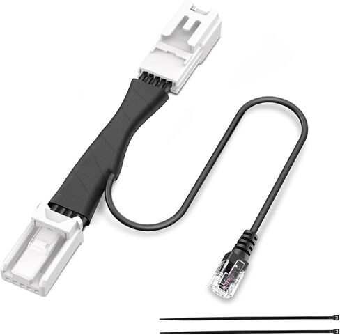 Radar Detector Power Adapter RJ11 Plug (5P Type E) for Select Subaru Forester, Ascent and More with Auto Dimming Rearview Mirror.Radar Detector Power Cord.Clean and Easy to Instal in Saudi Arabia