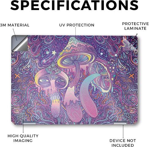 جلد الكمبيوتر المحمول متوافق مع HP Specter X360 14 "(2024) - Mystic Reaper - غطاء ملصق Premium 3M Vinyl Protction - سهلة التطبيق | مصنوعة في الولايات المتحدة الأمريكية بواسطة Mayyskins in Saudi Arabia