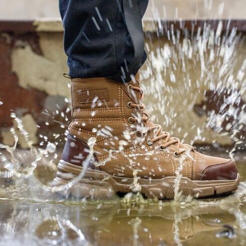 SUADEX Steel Toe Boots for Men Women Indestructible Steel Toe Shoes Non-Slip Comfortable Work Boot for Men Work & Safety Boots Construction Shoes Black in Saudi Arabia