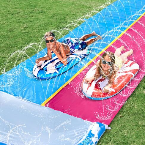 JOYIN 2 Pack Inflatable Boogie Boards with Handles for Water Slides, Boogie Board for Slip Slide, Swimming Pool Floating Water Boards Learn to Swim, Summer Water Fun Toy for Kids and Toddlers in Saudi Arabia