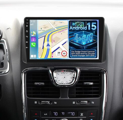 [2+64G] Car Stereo for Dodge Grand Caravan 2011-2020 and for Chrysler Grand Voyager 2011-2015 - 9 inch Touchscreen Android 13 Headunit - Wireless CarPlay & Android Auto/WiFi/EQ/GPS + AHD Backup Camera in Saudi Arabia