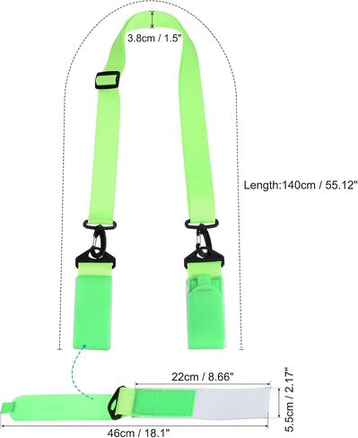 PATIKIL Ski Strap & Pole Carrier, Adjustable Ski Carrier Strap with Shoulder Sling Easily Transport Your Skis and Pole in Saudi Arabia