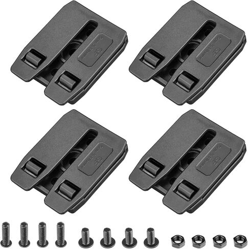 GUN & FLOWER MOLLE Adapter for Holsters & Mag Pouches – Compact Gearwheel Design, Heavy-Duty Tactical Mount – Fits Belts, Vests, Backpacks – Multiple Pack Options 1/2/4 in Kuwait