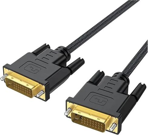 HD 1080P DVI to DVI Cable 0.3M/1M/1.8M/3/5M Gold Plated p/Lug DVI-D Video Adapter Cable Male-Male 60Hz Compatible with The LCD HDTV X-Box Monitor(1m) in Saudi Arabia