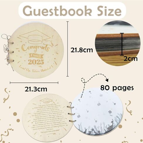 كتاب ضيوف التخرج 2024،80 صفحة، كتاب التخرج مناسب لحفلات التخرج، اجمع البركات من زملائك وأصدقائك، واحفظ ذكريات الحرم الجامعي التي لا تنسى في سجل الزوار in Kuwait