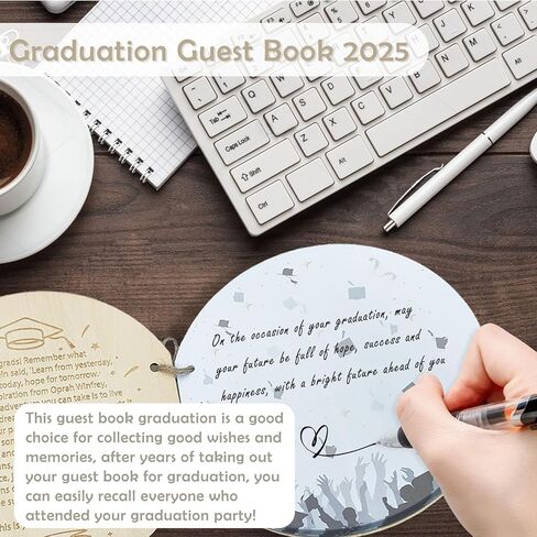 كتاب ضيوف التخرج 2024،80 صفحة، كتاب التخرج مناسب لحفلات التخرج، اجمع البركات من زملائك وأصدقائك، واحفظ ذكريات الحرم الجامعي التي لا تنسى في سجل الزوار in Kuwait