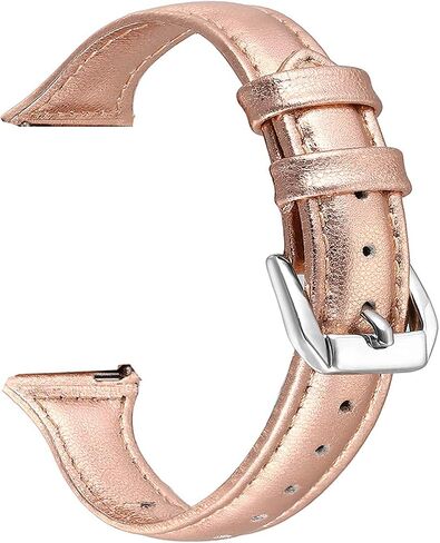 متوافق مع Benu 2 Plus Bands ، Slim Slim Genuine Leather Band Bandsories Strap متوافق مع Garmin Venu Sq Smartwatch/Venu 2 Plus Smartwatch (Black) in Kuwait