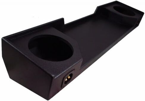 اتصال الصوت الأمريكي متوافق مع Chevy C/K Silverado أو GMC Sierra الحجم الكامل SIVERADE SABR TRACK TRUCK 1988-1998 DUAL 12 "Subwoofer Sub Box Spear - Armor Coated in Saudi Arabia
