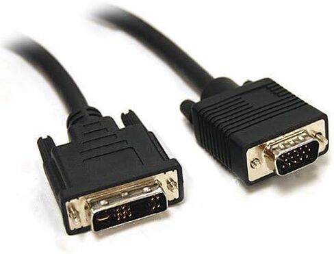 DVI -A ذكر إلى HD15 VGA الذكور كابل الفيديو التناظرية - 15 قدم in Saudi Arabia
