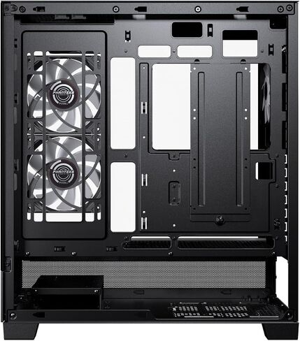 Phanteks XT View, Mid-Tower Gaming Chassis, Tempered Glass Front and Side Window, USB-C 3.2 Gen2, 3X M25-120 D-RGB Fans Included (Black) in Saudi Arabia